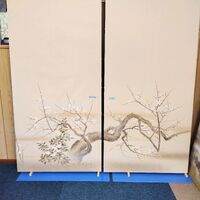 画像1669：芝山町N様邸より、縦額入り障子の張替えのご依頼がありました。昭和初期の物らしく、作りが細かくすばらしい障子ですね。